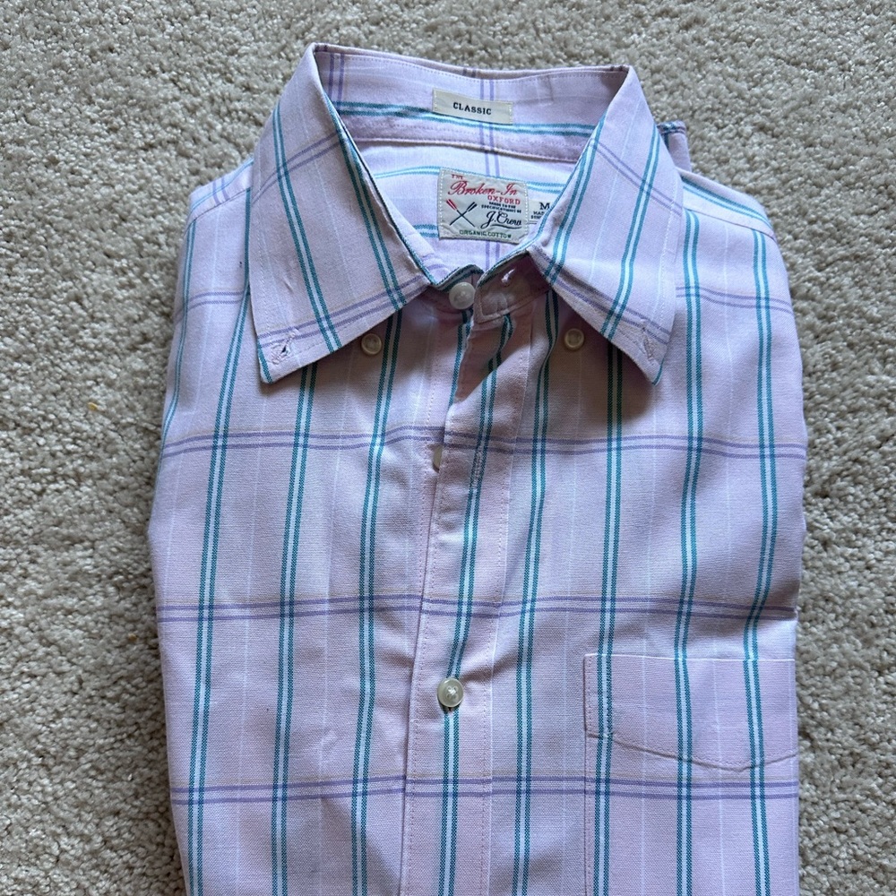 J. Crew Men’s broken in Oxford button down